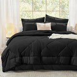 Queen Comforter Set with Sheets Olive Green - 7 Pieces Bed in a Bag Queen Size Beddding Sets,