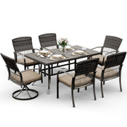,Outdoor Wicker Furniture Set for Backyard Garden Deck