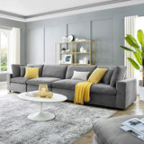 Commix Modular, Extra Large Sofa Sectional, Light Beige Fabric