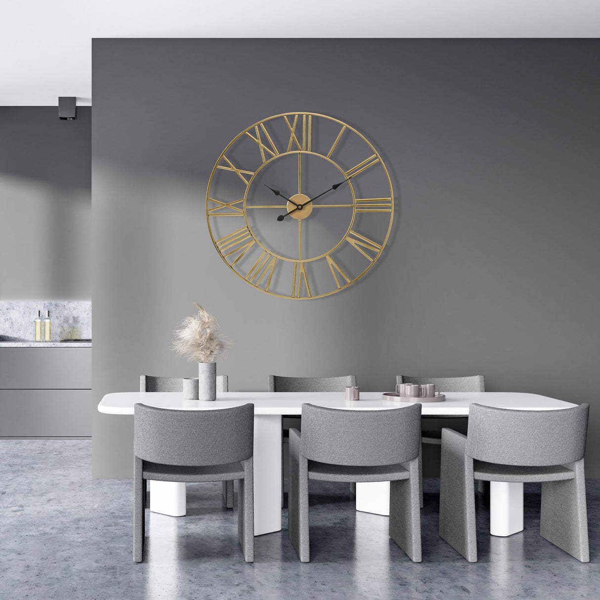 Large Wall Clock for Living Room Decor, (60CM) 24 Inch Wall Clock Decorative,