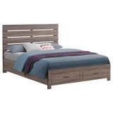 Coaster Home Furnishings Brantford Farmhouse Wood Queen Size Storage Panel Bed