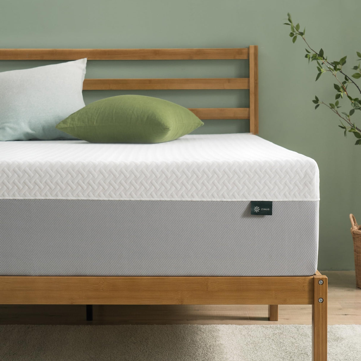 12 Inch Green Tea Essential Memory Foam Mattress  Queen,