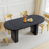 78 Inch Dining Table for 6 8 10, Modern Farmhouse Rectangular Kitchen Table, Long Dining
