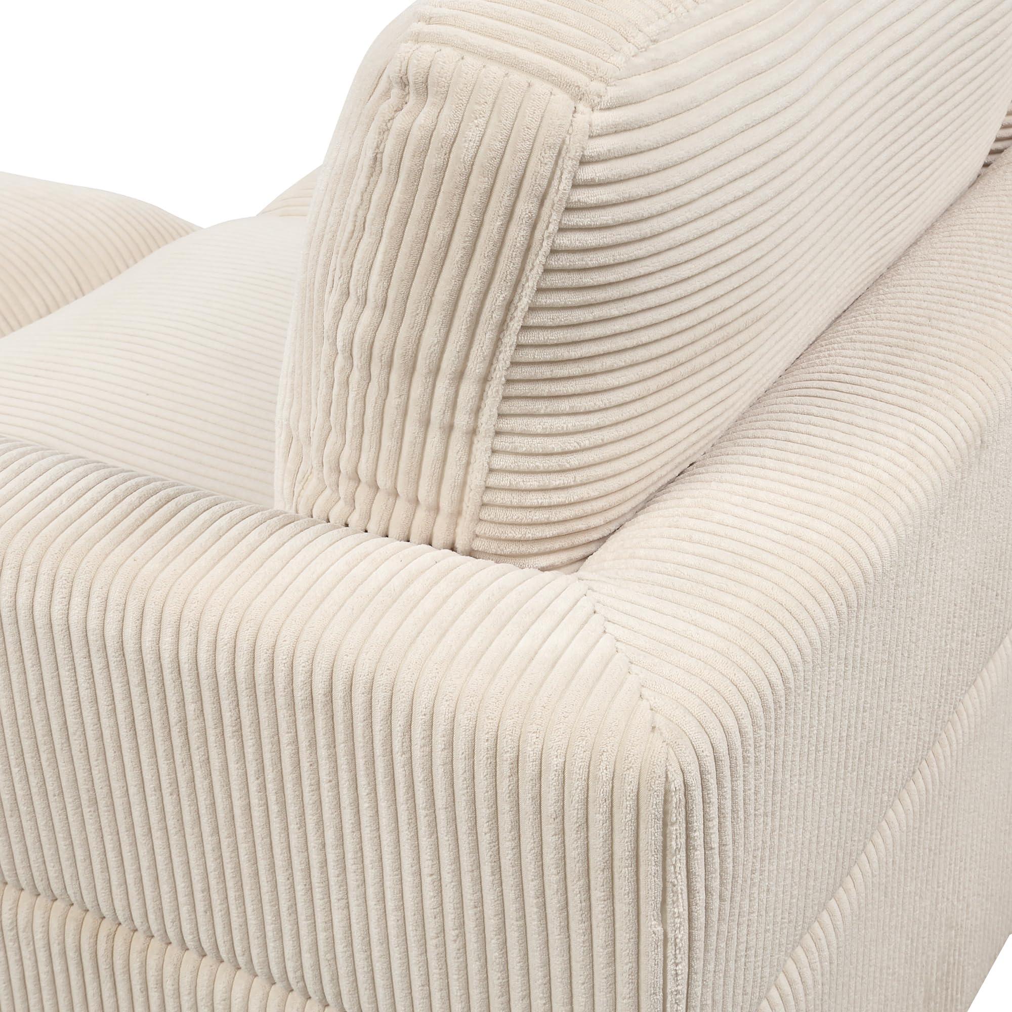 U-Shaped Oversized Corduroy Modular Sectional Sofa Couch