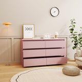 Dresser for Bedroom, Modern 6 Drawer Dresser, Side End Table, Chest of Drawer & Dresser