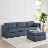 Oversized Modular Sectional Fabric Sofa Set, FSC Certified Extra Large L Shaped Couch