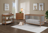 Guardrail, Walnut Finish - Converts Crib to Toddler Bed, Safe Nursery Furniture