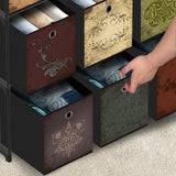 Fabric Dresser with 9 Drawers, DIY Cube Organizer for Closet, Storage Drawer Unit Chest