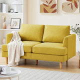 Loveseat - Mid Century Modern 65" Sofa, 2-Seat Upholstered Couch