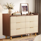 6 Drawer Double Dresser, Modern Chest of Deep Drawers