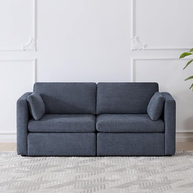 Oversized Modular Sectional Convertible Fabric Sofa Set, FSC Certified Extra Large Sectional Deep Seat Couch for Living Room