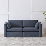 Oversized Modular Sectional Convertible Fabric Sofa Set, FSC Certified Extra Large Sectional Deep Seat Couch for Living Room