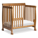 4-in-1 Convertible Mini Crib in Chestnut | Greenguard