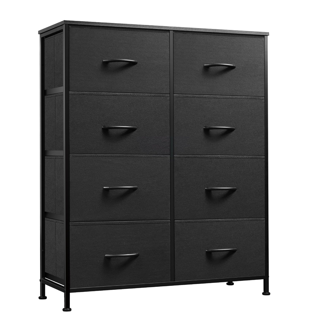 Fabric Dresser for Bedroom, Tall Dresser with 8 Drawers, Storage Tower with Fabric Bins,