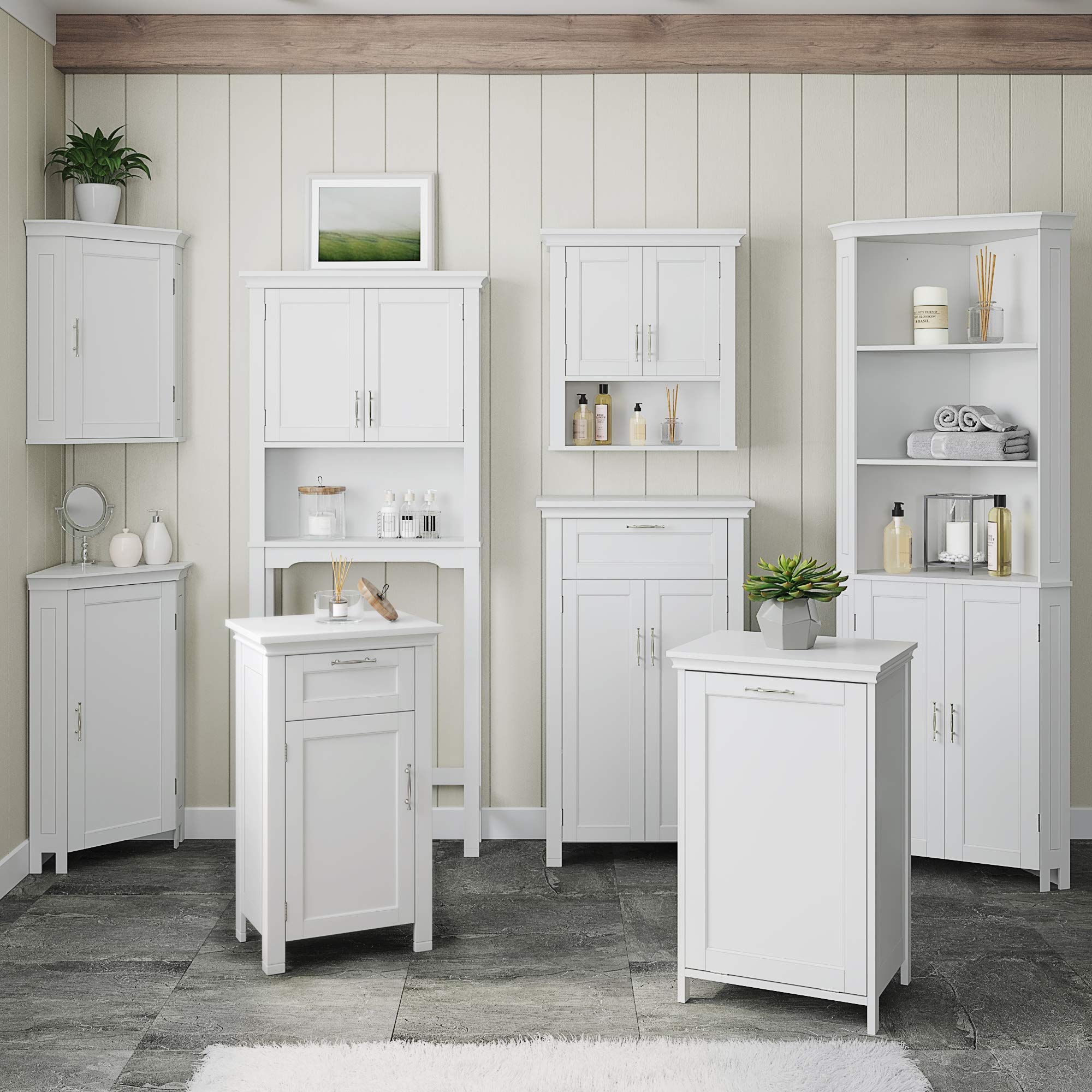 RiverRidge Somerset Two-Door Floor Cabinet, White