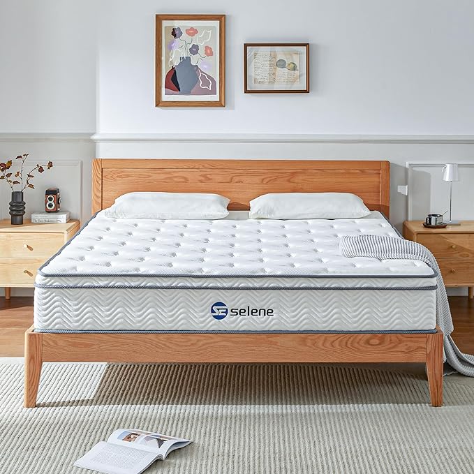 Full Size Mattress, 12 Inch Mattress Full with Pocket Spring and Memory Foam for Pressure Relief,