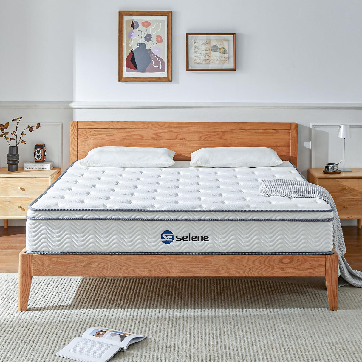 Queen Mattress, 10 Inch Mattress Queen Size with Pocket Spring and Memory Foam