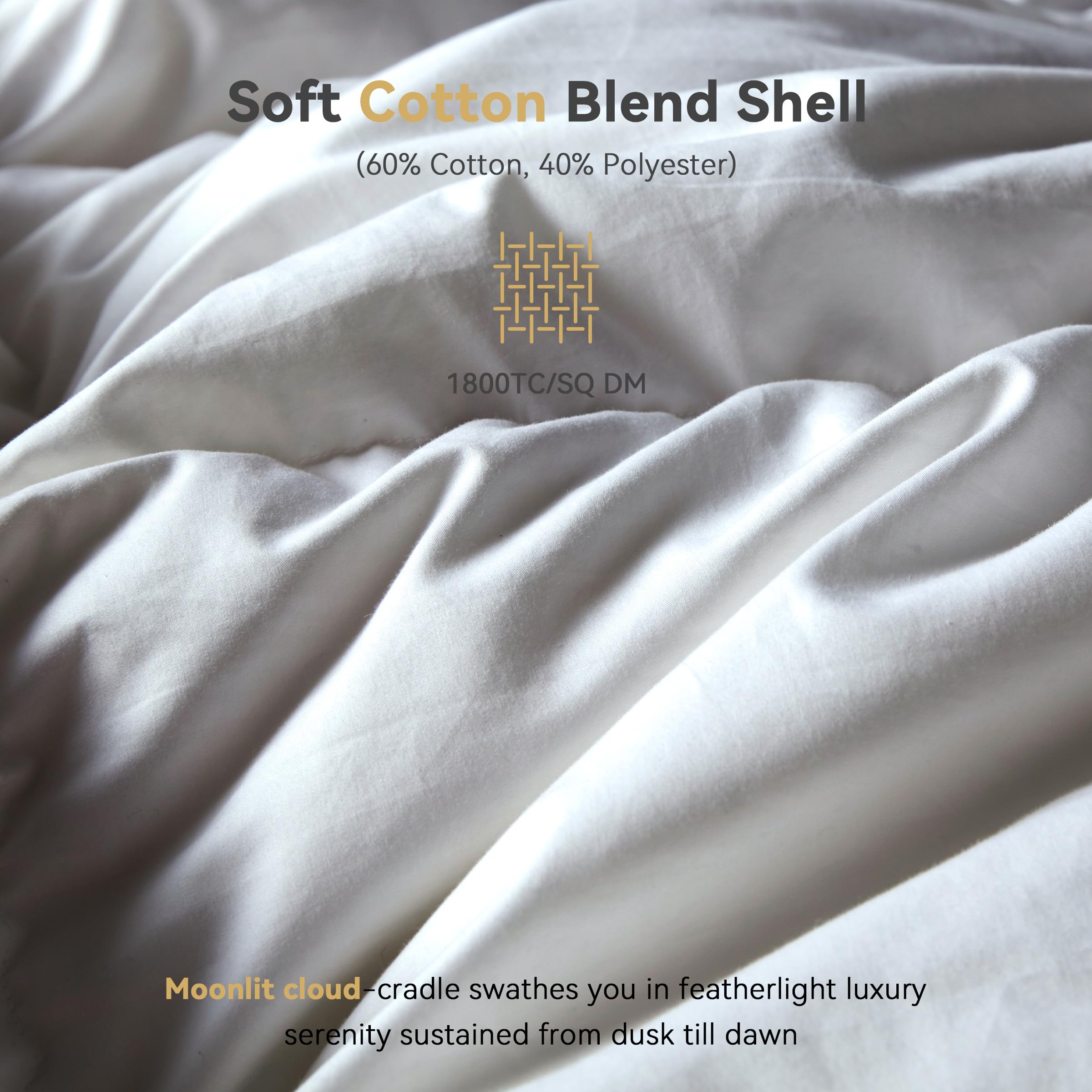Goose Down Comforter King Size - All Season Duvet Insert