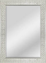 22" x 28" Inch Stamped Medallion Wall Mirror, 28x34 Inch Overall Size, 28" x 34"