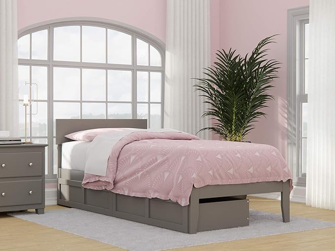 with Underbed Drawers, White