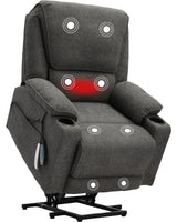 Power Lift Recliner Chair with Massage and Heat for Elderly, Recliner Chairs for Adults