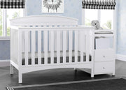 Abby Convertible Crib 'N' Changer + Changing Pad and Cover [Bundle], Bianca