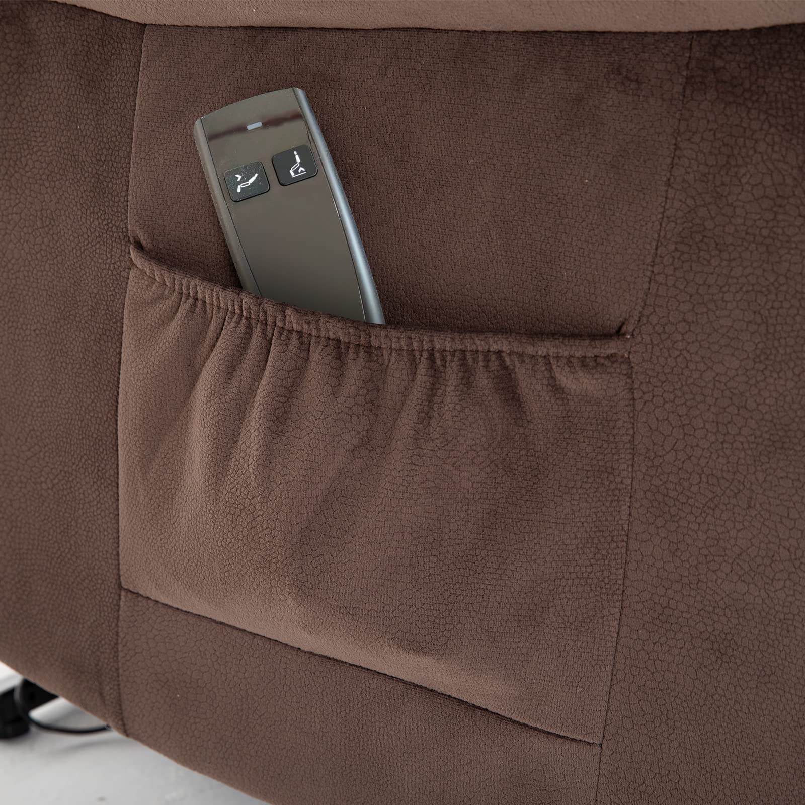 LiftEase Electric Lift Recliner Chair – Infinite Position, Coffee Microfiber