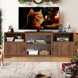 Fluted Mid-Century Modern TV Stand for TVs up to 80"