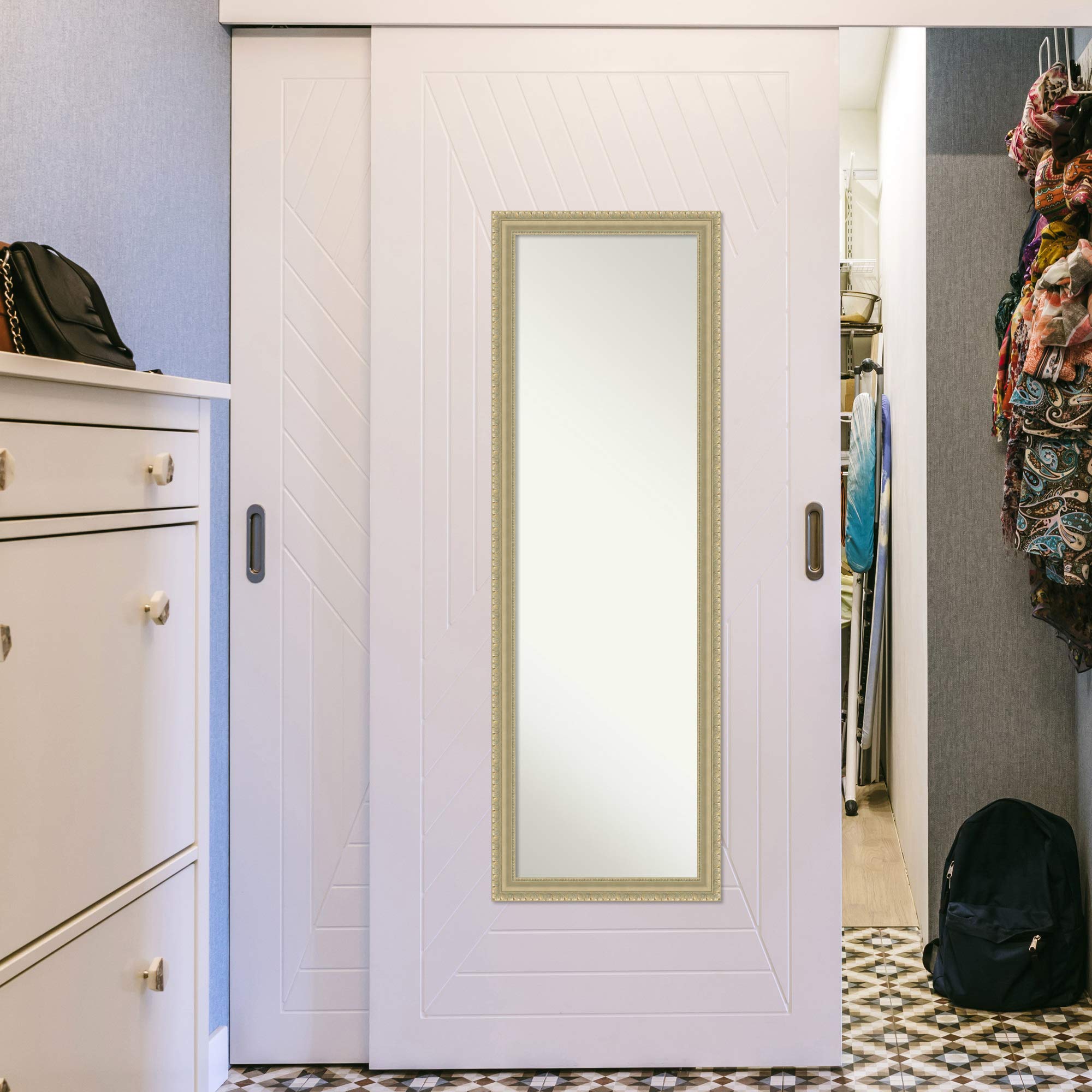 Wood Door Wall Mirror, Full Length Mirror