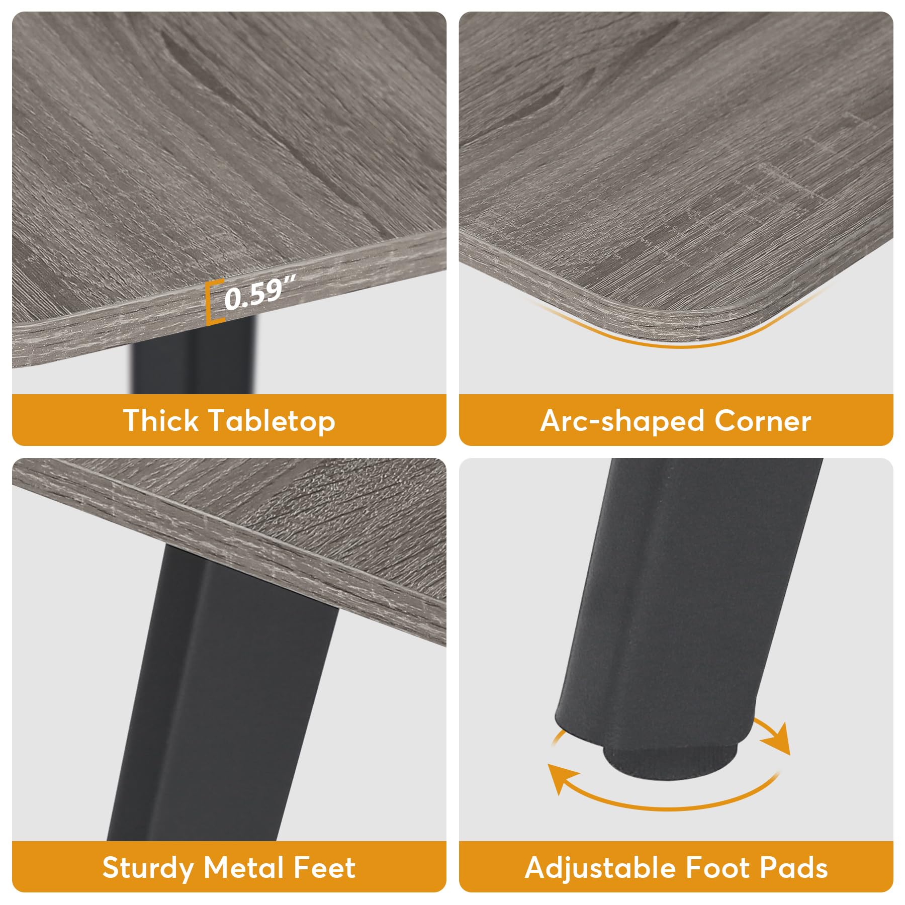6FT Conference Table, 70.86L x 35.43W x 29.52H Inches Boat Shaped Meeting Table