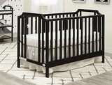 Celeste 3 in 1 Convertible Island Crib, Wood and Acrylic, White