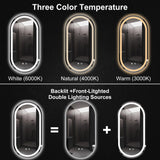 16x32 LED Bathroom Mirror - Anti-Fog Dimmable Vanity Mirror