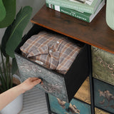 Drawer Dresser with 9 Fabric Drawers, Dresser Storage Organizer for Bedroom,