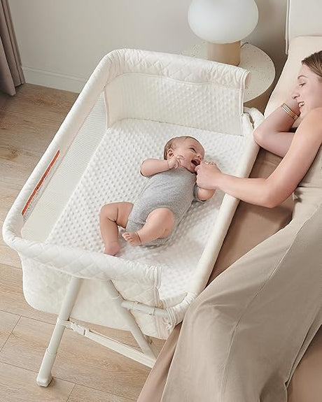 Bassinet Bedside Sleeper, Baby Crib for Newborn, Baby Bassinets Bedside Sleeper