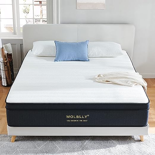 King Mattress, 12 Inch Hybrid Mattress in a Box with Memory Foam