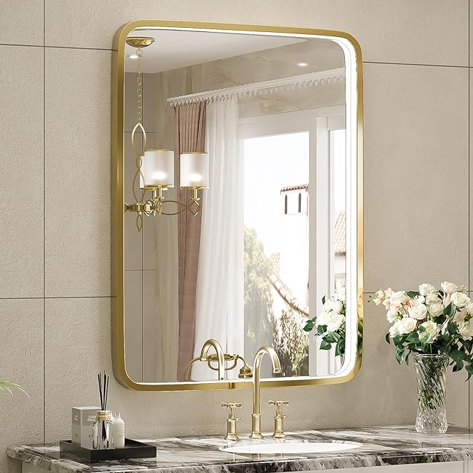 LED Bathroom Vanity Mirror with lights,Wall Mounted Lighted Mirrors