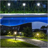 Bright Solar Pathway Lights Outdoor, 8 Pack Solar Powered Garden Lights IP65 Waterproof