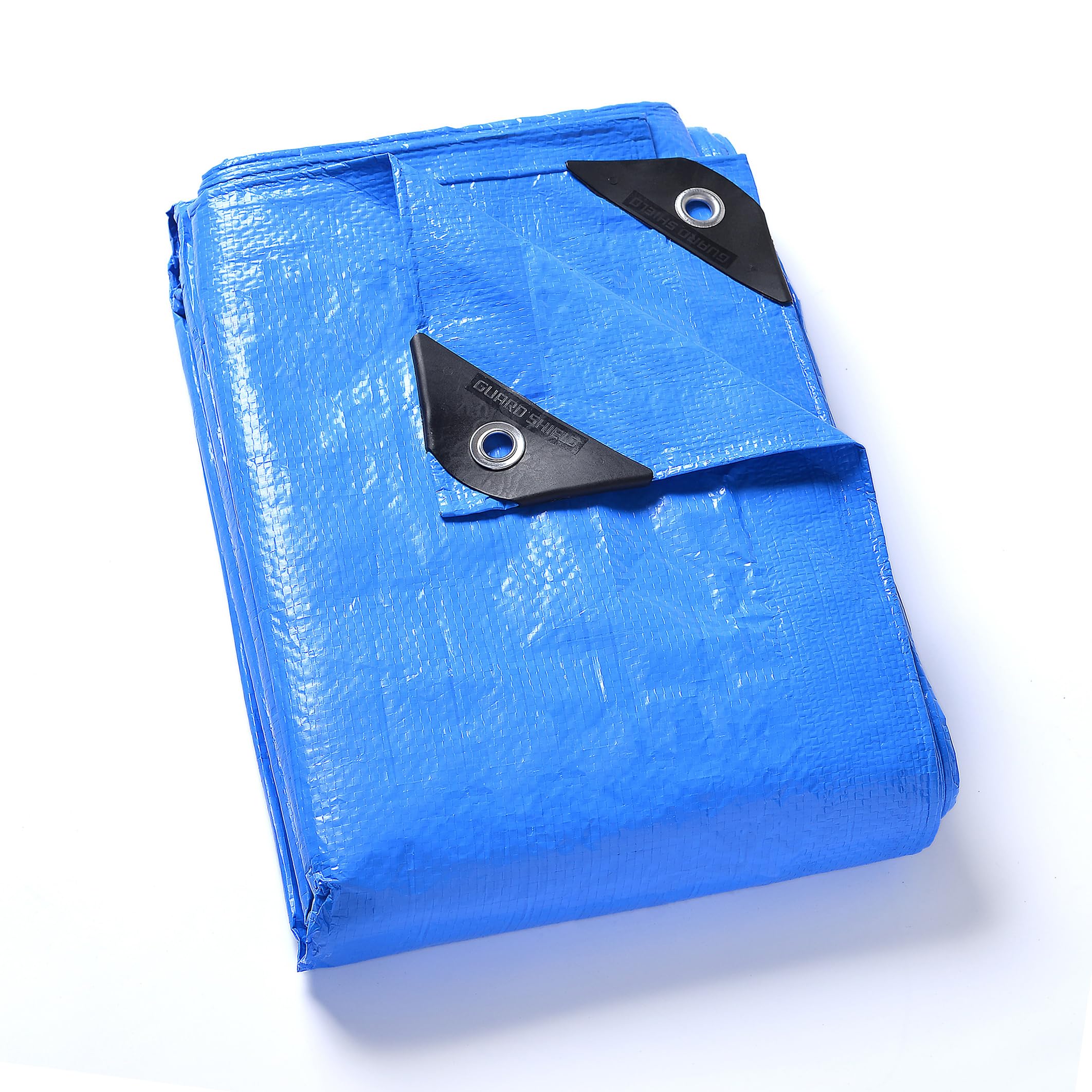 GUARD SHIELD Blue Tarp Waterproof Multi Purpose Outdoor Poly Tarp Cover 12x16 Feet Lightweight 5mil