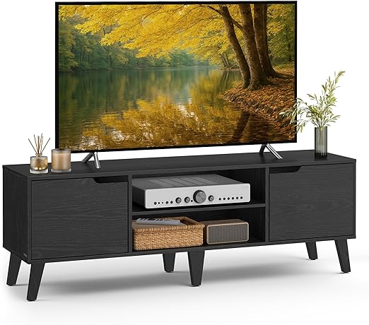 58-Inch TV Stand for 65-Inch TVs with Adjustable Shelf