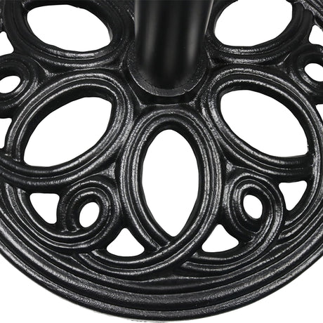 Cast Iron Patio Umbrella Base Stand - Black - 18-Inch Diameter