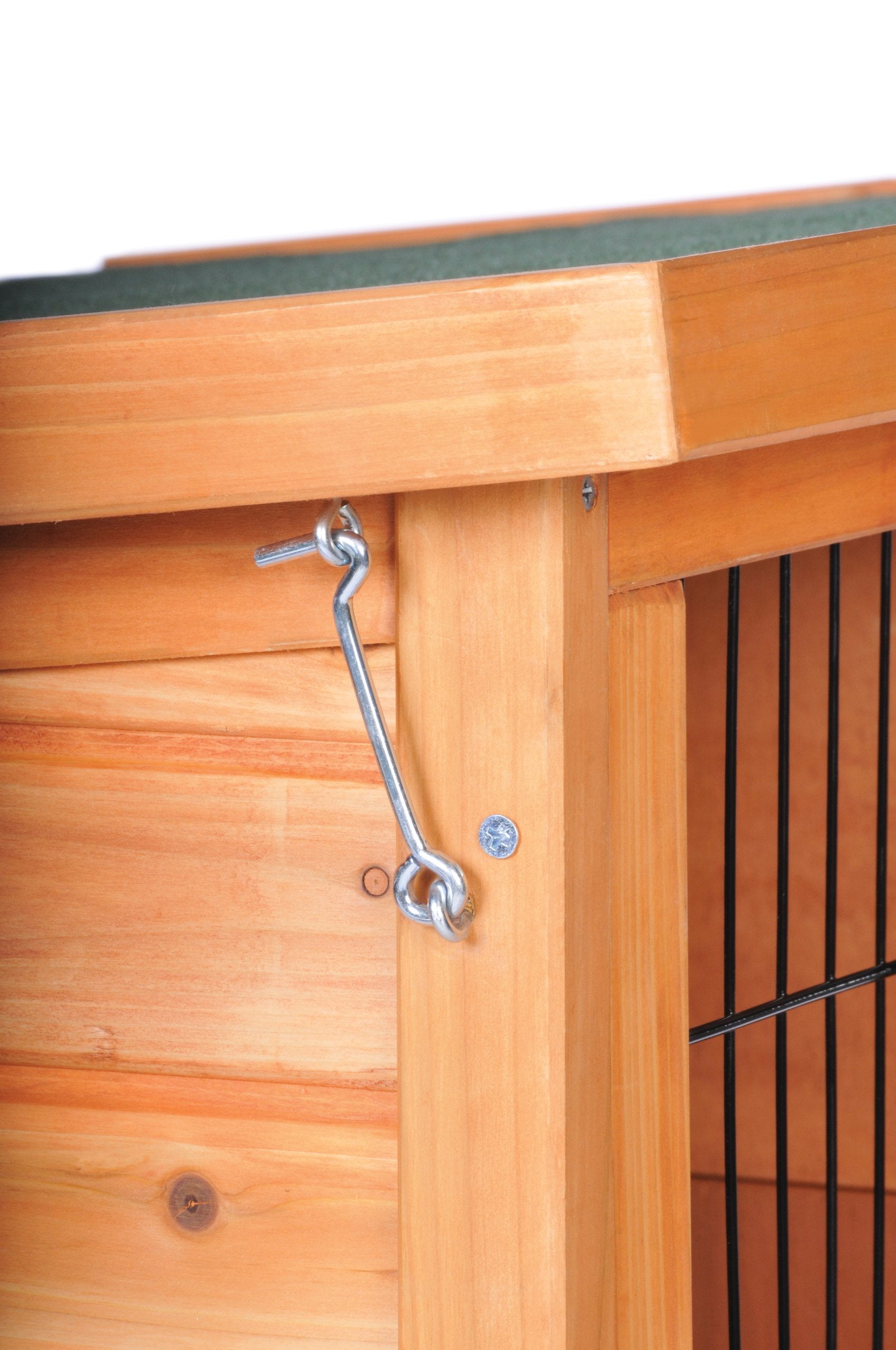 Stained Wood Prevue Pet Products Small 460 Rabbit Hutch, 36.0" L x 24.0" W x 35.5" H
