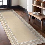 Modern Bordered Non Slip Indoor Rugs for Living Room 8x10 Area Rugs for Kitchen,