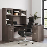 Magellan 59"W L-Shape Corner Computer Desk, Gray