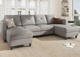 U Shaped Sectional Couch Convertible Sectional Couch
