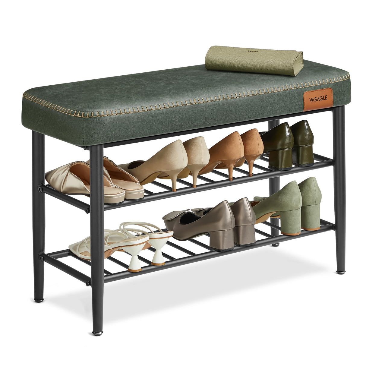 EKHO Collection - Shoe Bench, Storage Bench, Shoe Rack Bench Entryway,