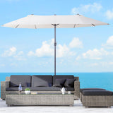 Extra Large 15ft Patio Umbrella, Double-Sided Outdoor Umbrella