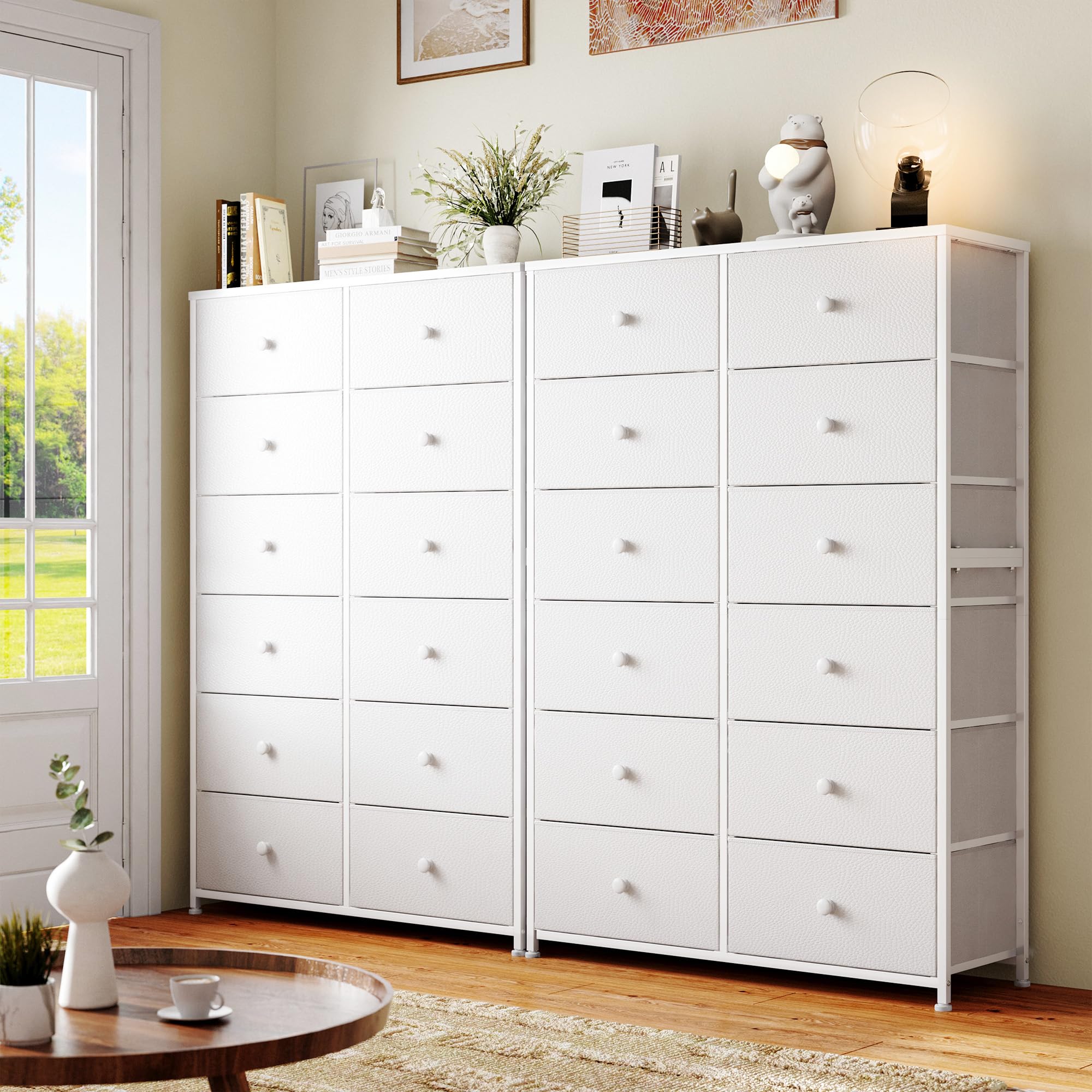 White Dresser, Dresser for Bedroom, Tall Dresser