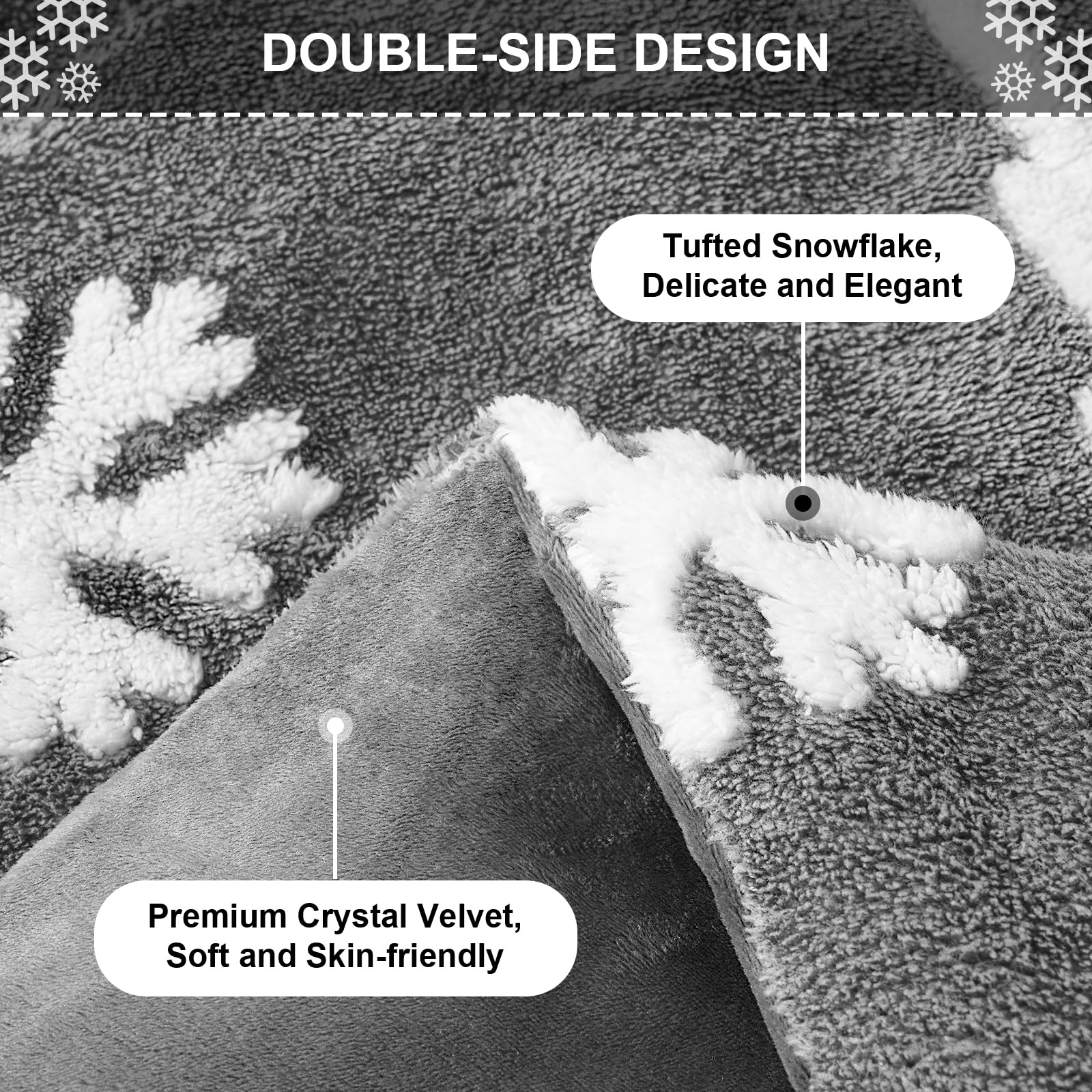 Christmas Tree Jacquard Queen Comforter Set - 3 Piece Winter Bedding