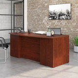 OfficeWorks by Sauder Affirm 72" Bowfront Commercial Exec Desk