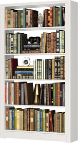 Metal Bookcase, 14" Deep Bookshelf, 66" Tall Bookcases with Adjustable Shelves